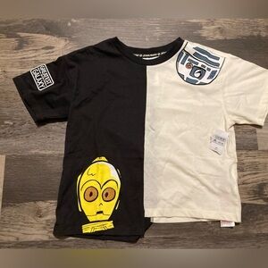 Star Wars Kids Boys Black and Tan T-Shirt